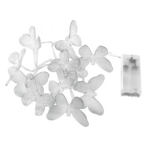 Fiorky 3 m 20 LED Papillon Guirlande Lumineuse Cr&eacute;ative Papillon Lampe de Nuit Papillon Lumi&egrave;res D&eacute;coratives pour Int&eacute;rieur Ext&eacute;rieur Maison Jardin &Eacute;t&eacute; F&ecirc;te d'anniversaire Mariage Saint (Pingjia Ltd, neuf)