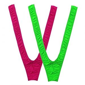 2PCS Borat String Homme Sexy Hot Funny Maillot de Bain Tenue pour Hommes Vert RoseRouge (VemeFufu FR, neuf)