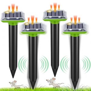 R&eacute;pulsif solaire pour taupes, R&eacute;pulsif pour fourmis reine pour jardin et camping, R&eacute;pulsif pour serpents taupes, R&eacute;pulsif pour gophers et autres r&eacute;pulsifs pour taupes (ZHKARO, neuf)