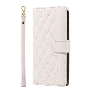 ILING Coque pour Honor X7c / Honor 200 Smart 5G, &Eacute;l&eacute;gant Luxueux Portefeuille PU en Cuir Etui avec RFID Blocage/Fentes pour Cartes/B&eacute;quille, Tr&egrave;s Mince Antichoc Flip Case Housse (Blanc) (Wanten, neuf)