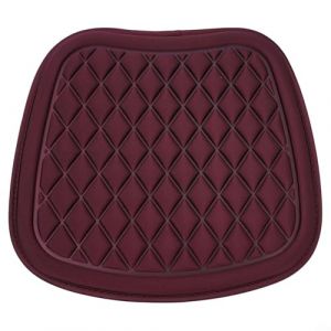 Hasaller Coussin de si&egrave;ge de voiture en mousse &agrave; m&eacute;moire de forme antid&eacute;rapant pour si&egrave;ge conducteur, bureau, maison (rouge lait) (Sellwellmall, neuf)