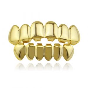 Qiwenr Décoration Dentaire, Dents Dorées Dents de, Hip Hop Doré, Dent Unique pour Hommes, Bijoux et Accessoires pour Dents, Appareil Dentaire Hip Hop, Grille de Dents Hip Hop à Dents (Or) (Qiwenr, neuf)