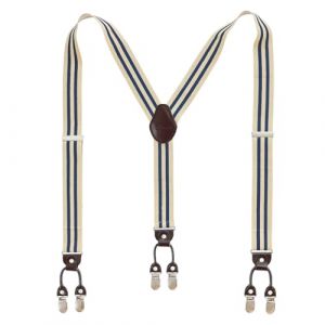 Lafayon Bretelles pour Homme 6 Clips Y-Back, 3,5 cm de Largeur, R&eacute;glables et &Eacute;lastiques, avec Pinces M&eacute;talliques Solides et Coffret Cadeau (Lafayon store, neuf)