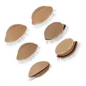 FRCOLOR 3 Paires Pratique De La Greffe De Cils Cache-oeil Pinceau Fard à Paupières Fournitures D'extension De Cils Paupières Pour La Pratique Des Cils Paupières Remplaçables Gel De Silice (Laners, neuf)