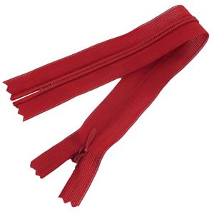 AERZETIX - C60829 - Lot de 10 Fermetures &eacute;clair invisibles 25 cm non-s&eacute;parables - fermeture &agrave; glissi&egrave;re cr&eacute;maill&egrave;re - couleur rouge feu - maroquinerie jean pantalon robe jupe couture v&ecirc;tement (Tuning, neuf)