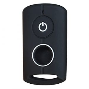 Otai Cas de Couverture de clé de Voiture en Silicone Compatible avec Yamaha Aerox Xmax Qbix Jauns NVX Protecteur de Porte-clés de Moto (Ligne Blanche Noire) (Otai, neuf)