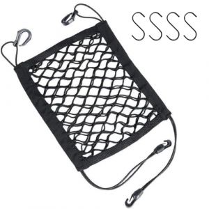 EIHI 1 PCS Filet pour Casque Moto，Porte casque moto, Filet Moto avec 4 Crochets丨Filet Araignée Moto pour Vélo Moto Fixer Casque Moto Filet Etc (Noir) (EIHI, neuf)
