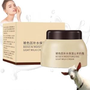Crème hydratante au lait de chèvre aux perles de lait, crème nourrissante et raffermissante pour le corps, les mains et le visage (JieYuShangMaoUs, neuf)