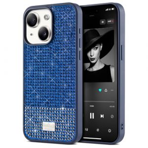 BEZ® Coque pour iPhone 13 Paillette, Coque Compatible avec iPhone 13 Glitter,Coque iPhone 13 Series de Etuis avec Bling & Co., Étui en Diamant Etincelant et à Cristal Bling, Bleu Persan (TheBlingZ., neuf)