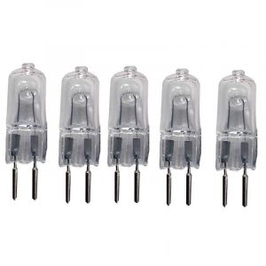 JZLBBC 5 Pièces Ampoules Halogène G5.3 Ampoule Halogène G5.3 220V 35W Halogène Lampe Capsule G5.3 Blanc Chaud Dimmable,35W (baihstor, neuf)