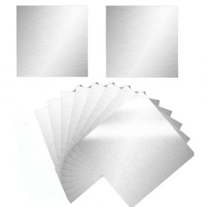 ADERTOS 10PCS Plaque en Aluminium, 20 x 20cm Plaque de Panneau en Aluminium Épaisseur 0.5mm Feuille de Tôle d'Aluminium Panneau en Aluminium Plaque en Tôle d'Aluminium pour Soudure, Découpage (GEORGE 249 LTD, neuf)