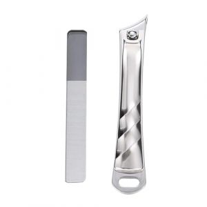 Coupe-ongles pratique en acier inoxydable - Pointe biseautée - Coupe-cuticules - Pour ongles des mains et des orteils (yanhuimadegood, neuf)