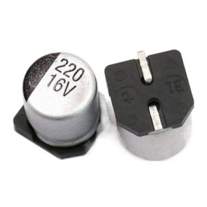 BCOMFY 10 pièces SMD 10V 16V 25V 35V 47UF 50V 100UF 220UF 470UF 1000UF 10UF 22UF 330UF 2200UF 150UF Condensateur Électrolytique en Aluminium (Size : 16V 220UF 10PCS) (Ping An Store, neuf)
