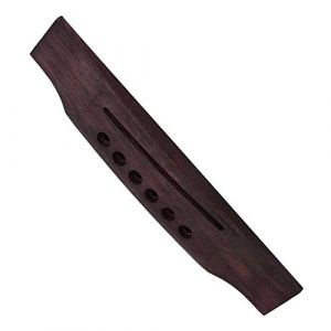 Drfeify Chevalet en Bois + Sillet + 6pcs Chevilles Accessoires pour Guitare Folk de 6 Cordes (Huidel, neuf)