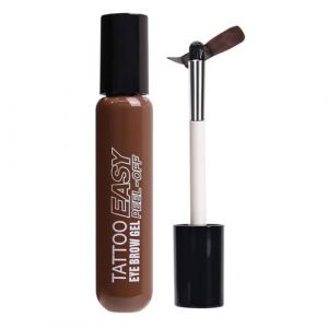 Semi Permanent Peel Off Eyebrows Tinted Gel, Long Lasting Sweatproof Brow Stain Makeup for Women and Girls, Easy Application Beauty Tool for Natural Full Eyebrow Definition and Shape (HaiFusion Studio, neuf)