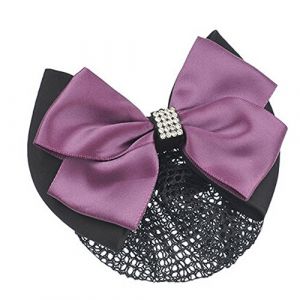 Le filet des papillons, le filet des cheveux, Pince à cheveux en filet, Barrette, filet à cheveux, épingle à cheveux for dames, barrette à nœud papillon, pince à cheveux, filet Snood, violet (DXHRY, neuf)