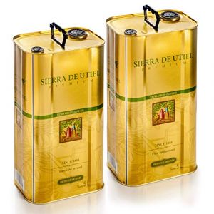 Sierra de Utiel - Huile d'Olive Extra Vierge Premium - 2 x Bidon de 5 litres - 100% Naturel d’Origin Espagne (Aceites de las Heras, neuf)