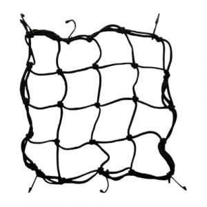 Filet &agrave; Bagages Araign&eacute;e Elastique avec 6 Crochets pour Moto Scooter Bicyclette (28 x 28cm) (STANMAR CONCEPT, neuf)