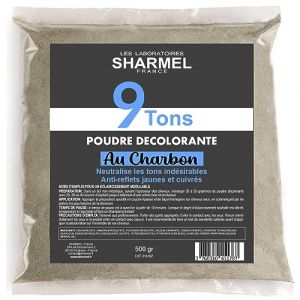 POUDRE DECOLORANTE 9 TONS AU CHARBON VEGETAL DE BAMBOU (SHARMEL FRANCE, neuf)