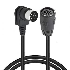 HUHANGGod C&acirc;ble d'extension DIN 8 broches MIDI 8 broches m&acirc;le 90 degr&eacute;s vers femelle, c&acirc;ble audio de haut-parleur prise DIN 8 broches pour Bang Olufsen PowerLink MK2 (1 m&egrave;tre) (Laomi, neuf)