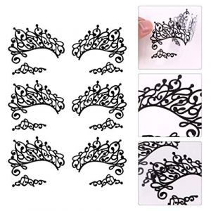 OATIPHO Lot de 3 Autocollants Temporaires en Dentelle Noire pour Maquillage des Yeux Eye-Liner Gothique pour Festivals et Cosplay Confortables et Réutilisables (Tsun Ki-sung, neuf)