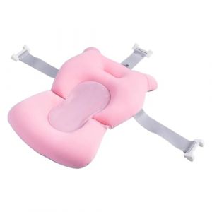 Eoixuqba Coussin Baignoire Bebe Coussin De Bain Nouveau-né Hamac De Bain Pour Bébé Oreiller De Tapis De Bains Rembourré Anti-dérapant 3 Ceintures De Sécurité, Pour Les Voyages À Domicile (SUSUWang1300, neuf)
