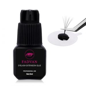 FADVAN Colle Extension de Cils Adhésif - Colle per Faux Cils Hypoallergénique à Séchage Rapide Instantané - Adhésif de Greffe Lash Glue 5ml (FADVAN Beauty, neuf)