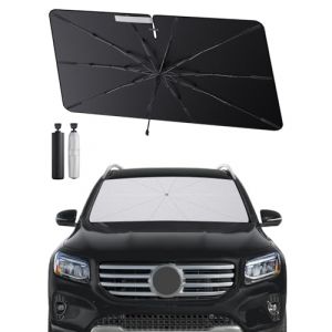 SHAOHAO Compatible avec Mercedes GLB X247 2020-2025 Parasol Pare-Brise Pliable pour Voitures, Protection UV pour Parasols de Voiture Pare Soleil Voiture Pare Brise Avant Mercedes GLB X247 Accessoires (SHAOHAO, neuf)