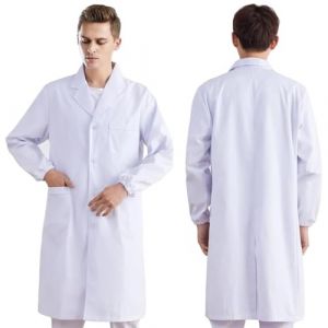 LAKPYN Blouse Blanche Chimie Lycee Coton laboratoire Blouse blanc manches longues Blouse femme/homme Blouse Blanche Femme Homme Blouse Lycee Coton Blouse Laboratoire (KhmelRenniger OÜ, neuf)