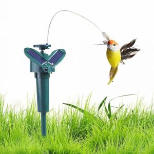 Colibri Solaire, Flottement De Colibri Solaire, Colibri Flottant À Énergie Solaire, Colibri Dansant Volant Flottant, Réaliste Solaire ou Alimenté par Batterie Volant Wobble Volant Oiseau pour Jardin e (chuifan, neuf)