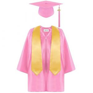 Générique Toque Diplome Enfant,Costume Tunique DiplôMé éTudiant Enfant Fille Chapeau Diplome Lot PréScolaire éTole Photographie Toge Diplome Primaire Bleu Cadeaux Enfants 1 an (NIEUCD, neuf)