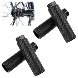 2 PCS Pegs de V&eacute;lo Antid&eacute;rapants en Alliage d&rsquo;Aluminium, Repose-pieds de v&eacute;lo, Repose-Pieds Arri&egrave;re Antid&eacute;rapants BMX, VTT, V&eacute;lo de Route, Repose-Pieds de Cascadeurs, Noir, Installation Facile (DaFuGuangZhi, neuf)