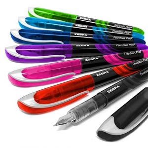 Zebra Fuente – Stylo-plume jetable – 1 de chaque couleur d'encre – Lot de 7 (OMGHC., neuf)