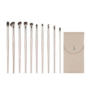 WENH 15 pinceaux de maquillage pinceaux for les yeux pinceau fard à paupières pinceaux faux brosse à lame beauté ensemble complet d'outils de pinceaux de maquillage Super doux(10zhiyanbushua-bao) (WH Home Life Store, neuf)