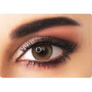ADORE - Lentilles de Contact de Couleur Jaunes JOUR - Lentilles de Couleur Sans Correction - Lentilles Couleur Yeux Clairs et Lentille de Couleur Yeux Foncés (JAUNE/ 1 PAIRE) (Color Lenses, neuf)
