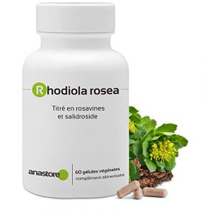RHODIOLA ROSEA * 400 mg / 60 gélules * Titré à 5% en rosavines et 2% en salidrosides * (ANASTORE BIO, neuf)