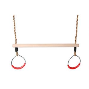 OTITU Anneaux d'escalade pour Enfants pour Balançoire De Jardin Enfants, Balançoire De Jeu Balançoire - Anneaux De Gymnastique en Corde pour Enfants Anneaux De Gym Rouge (OTITU, neuf)