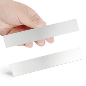 Lot de 2 Anodes de Zinc Pur - 15,2 x 2,5 x 0,04 cm (19 GA) - Feuille &agrave; 99,99% pour Placage et Galvanoplastie - &Eacute;lectrode de Haute Puret&eacute; (Chudeng ltd, neuf)