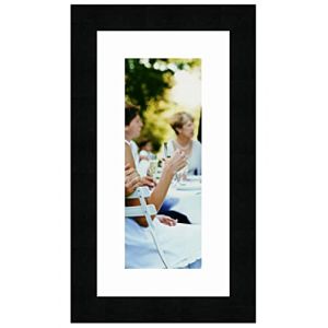 Cadres Photos pêle mêle multivues Super Blanc 1 Photo(s) 10x25 Passe Partout, Cadre Photo Mural 15x30 cm Noir, 3 cm de Largeur (RK Cadres, neuf)
