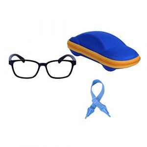 JoXiGo Lunettes Ordinateur Anti Lumi&egrave;re Bleue Enfant B&eacute;b&eacute; Gar&ccedil;on et Fille (3-7ans) + Cordons &agrave; lunettes + &Eacute;tui &agrave; Lunettes (JoXiGo-FR, neuf)