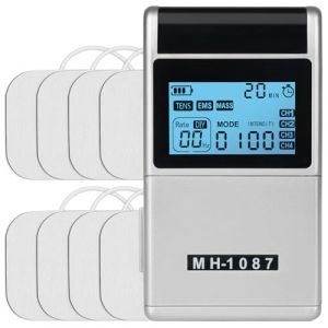 Aolso Électrostimulateur Musculaire, 3 EN 1 TENS Electrostimulateur Musculaire, Musculaire EMS - Rééducation, Massages, Soins de kinésithérapie - 15 programmes de Massage + 8 électrodes (YIJIABAI, neuf)