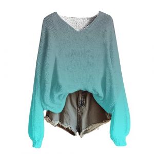 2025 Pull Femme Hiver Vintage Imprim&eacute; Floral Boh&egrave;me Pullover Tricot&eacute; Chic Col Rond Manche Longue Sweater Motif Jacquard Tunique Grande Taille Casual Vetement 2025 Femme Confortable (Anglekie, neuf)