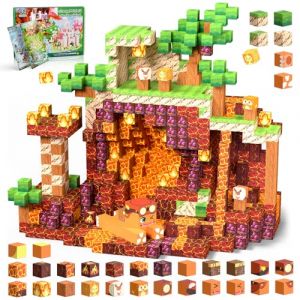 Blocs Magn&eacute;tiques, 150PCS Blocs de Construction Magnetique, Cubes de Construction Magn&eacute;tiques pour aux Gar&ccedil;ons et Filles &acirc;g&eacute;s de 5, 6, 7, 8, 9 Ans, Cadeaux Cr&eacute;atifs Adapt&eacute;s aux Enfants (LISAYANG LTD, neuf)