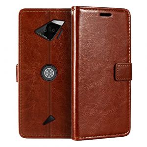 Shantime &Eacute;tui Cuir Compatible avec Crosscall Action-X5, Design Affaires Rabat Magn&eacute;tique avec 3 Fentes Cartes, Photo et Poche Cach&eacute;e(Marron) (Shantime, neuf)