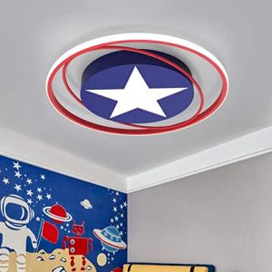 Cartoon LED Plafonnier de Chambre d'Enfant Dimmable Luminaire de chambres de garçons Rond Désign Moderne Lustre créatif Lampe pour Enfants avec Télécommande Garçon Fille Chambre Lampe Décorative Ø52cm (VITT SHOP, neuf)