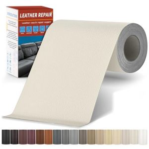 Patch de R&eacute;paration en Cuir Blanc laiteux, 10x200cm Auto-adh&eacute;sif Simili Cuir Autocollant, cuir Autocollant pour R&eacute;paration Canap&eacute;, Si&egrave;ge Auto, Sac, Veste (Sgooyir, neuf)