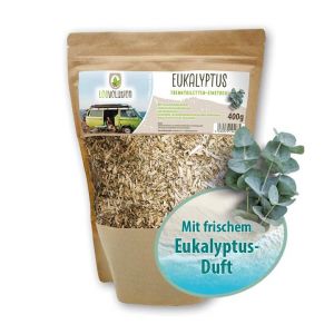 Loovolution Liti&egrave;re WC 400 g avec eucalyptus | Liti&egrave;re de chanvre pour toilettes s&eacute;par&eacute;es, toilettes s&egrave;ches, toilettes de camping | Compostable | Sans poussi&egrave;re (Kenucamp, neuf)