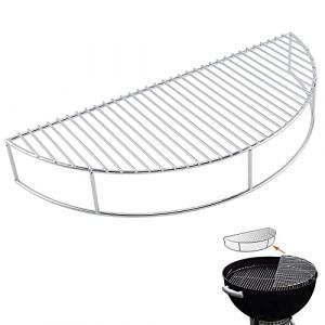 GFTIME 8836 52,3CM Grille Réchauffement pour Weber 57CM Charbon Gril, pièces de Gril Chromées pour Grils à Charbon Weber Grandes à Une Touche, Charbon Bois Bar-B-Kettle, Fumoir Smokey Mountain Cooker (GFTIME Direct, neuf)