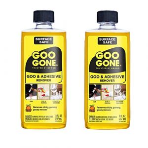 Goo Gone Original &ndash; 237 ml &ndash; Dissolvant adh&eacute;sif sans danger pour la surface supprime en toute s&eacute;curit&eacute; les autocollants &eacute;tiquettes d&eacute;calcomanies r&eacute;sidus ruban de gomme &agrave; m&acirc;cher graisse goudron &ndash; Lot (RATRAP, neuf)