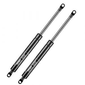 Vepagoo Lot de 2 vérins à gaz 300 mm 300 N/30 kg pour coffre de lit, housses de bateau, boîtes de jardin, portes, trappes de sol, fenêtres d'abri de jardin et autres applications lourdes, têtes à (Vepagoo Auto, neuf)